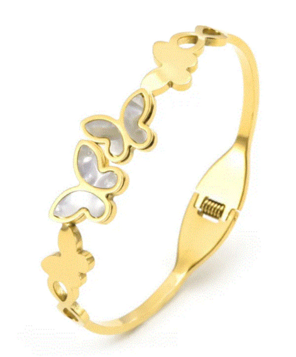 Stainless Steel Butterfly Bangle